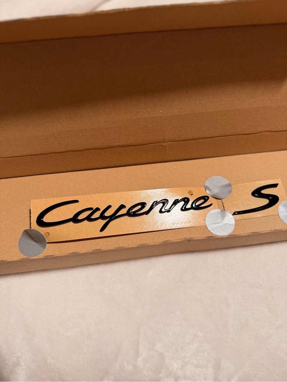 Authentic Porsche Design Black 'Cayenne S' Car Decal